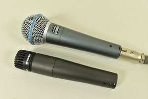 ▼SHURE シュア BETA58A/SM57 ダイナミックマイク ボーカル用 ■音出し確認済/現状渡 マイクロホン 楽器用 オーディオ機器 音響機材