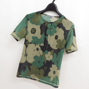 2004 ISSEY MIYAKE WHITE LABEL FLORAL CAMOUFLAGE MESH TOP ARCHIVE イッセイミヤケ フラワー カモフラ メッシュ トップ 花柄 迷彩 