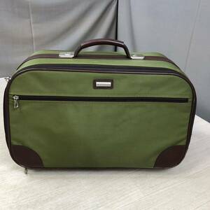 O496】キャリーバッグ　キャリー　ビジネスバッグ バッグ ビジネス 鞄 緑　グリーン　多機能カバン　メンズ　出張鞄