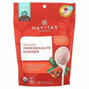 navitas organics オーガニック ザクロパウダー USDA フリーズドライ エラグ酸 ピュアパウダー 非遺伝子組換え ポリフェノール ナビタス