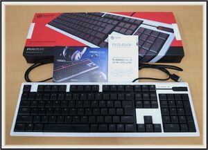 9019T　ELECOM エレコム　ARMA　FPS GAMING KEYBORD ゲーミングキーボード (フルサイズ)　TK-ARMA50WH　ホワイト　美品