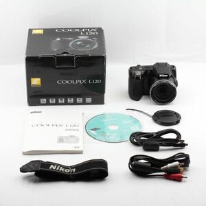 元箱付き。★美品★ Nikon ニコン COOLPIX L120 ブラック