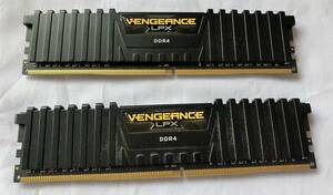 中古 CORSAIR DDR4 デスクトップPC用 VENGEANCE LPX 8GB×2枚キット DDR4 PC4-17000 2133MHz 8G 2枚 なぜか4G？