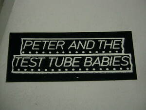 PETER AND THE TEST TUBE BABIES / 横長ステッカー 未使用 Cockney Rejects 4-Skins Exploited Angelic Upstarts Cock Sparrer Max Splodge