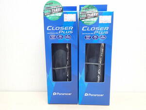 【新品未使用】Panaracer(パナレーサー)－CLOSER PLUS(クローザープラス) 700x25C TUBED ブラック 2本セット