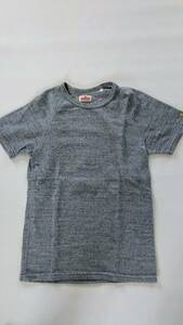 ハリウッドランチマーケット　BLUEBLUE　Tシャツ 半袖　ストレッチ素材　サイズ3 グレー　刺繍　