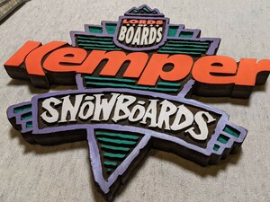 1988年製　Kemper　snowboard　canada BRAND立体サインボード　ケンパー　昭和　レトロスノーボード