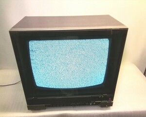 昭和レトロ　 Victor ビクター カラーテレビ 　V-18R型　ブラウン管テレビ 　トランジスタ式　1984年製(昭和59)　砂嵐のみ確認【ジャンク】
