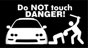 送料無料!!Do NOT touch DC2☆ステッカー!!!!!honda丸目インテ