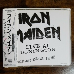 【国内盤CD帯付き】アイアン・メイデン　モンスターズ・オブ・ロック 1992　IRON MAIDEN　LIVE AT DONINGTON 1992　1993年国内初版