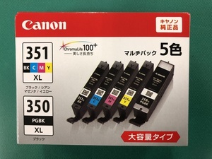 【純正】Canon BCI-351XL+350XL 5色マルチパック大容量タイプ　期限切れ　2023.11 　1セット