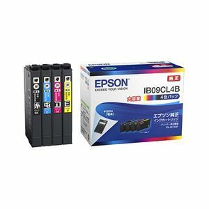 【新品】エプソン ビジネスインクジェット用 インクカートリッジ(4色パック)/大容量インク IB09CL4B