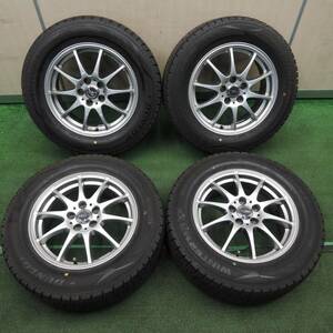 *送料無料* バリ溝 22年 綺麗 ほぼ10分★スタッドレス 195/65R15 ダンロップ ウインターマックス WM02 CROSS SPEED PCD100/5H★4030706TNス