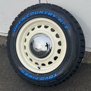 ホワイトレター 215/65R16C 車検対応 ハイエース 200系 16インチ タイヤホイールセット TOYO OPENCOUNTRY RT D-STEEL