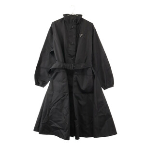 PRADA プラダ 22AW RE-NYLON RAIN COAT リナイロン ベルト レインコート ブラック 29L086 1WQ8 レディース