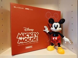 [開封品] BLITZWAY ミッキーマウス カーボティックス ディズニー アクションフィギュア 全高約18cm CARBOTIX ブリッツウェイ Disney Mickey