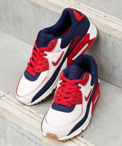 1W【特価/Used/良品/入手困難】NIKE AIR MAX 90 PREMIUM SAIL/UNIVERSITY RED/Jordan sb force atmos AIRMAX dunk acg supreme 1 2 4 95 97