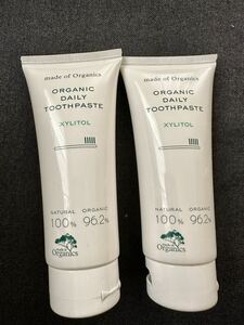 メイドオブオーガニクス オーガニック デイリートゥースペースト キシリトール 100g （ミント）【2個セット】 made of organics