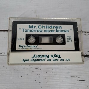 Mr.Children Tomorrow never knows カセットテープ サンプル プロモ 非売品 ミスチル CASSETTE TAPE SAMPLE PROMOTION ONLY NOT FOR SALE