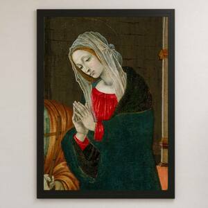 『キリスト生誕の聖母』絵画 アート 光沢 ポスター A3 バー カフェ クラシック インテリア 宗教画 イコン イエス 西方教会 マリア 聖書 