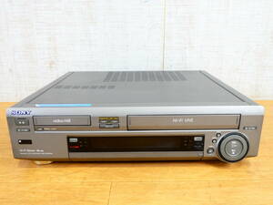 SONY ソニー WV-H5 video Hi8 8mm VHS ビデオデッキ ビデオカセットレコーダー 映像機器 ※通電OK ジャンク＠100(4)