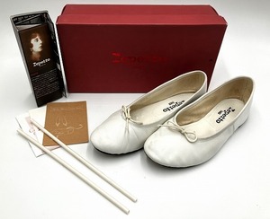 □【レペット Repetto】 フラットシューズ サイズ：37 23.3cm相当 白 ホワイト レディース　 中古　□