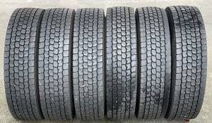 225/80R17.5 M888 ブリヂストン 6本 バリ山 中古検 ミックス ブリジ 4トン 2020年製s