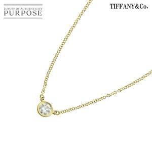 ティファニー TIFFANY&CO. バイザヤード ダイヤ 0.28ct G/VS2/3EX ネックレス 41cm K18 YG 750 By The Yard Necklace【鑑定書】 90220022