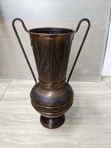 イタリア製　花瓶　銅製　Italy