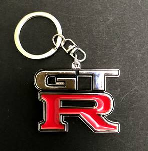 Nissan SKYLINE GT-R BNR34 REAR emblem 1999 LOGO key ring key holder parts Goods Japanese vintage sportscar R34 GTR GTーR RB26DETT