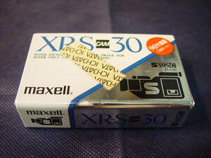 MAXELL SVHS C ビデオ カセット テープ XR-S cam 30 未使用 未開封品 マクセル スーパー VHS-C