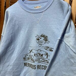 AFPL 1スタ 水色 バンド スウェット ナーバスレコード NERVOUS RECORDS DJ 90s 00s ビンテージ 古着 ベール 卸 仕入