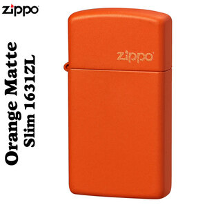 【ZIPPO】オレンジマット・スリム#1631ZL【ネコポス対応可】