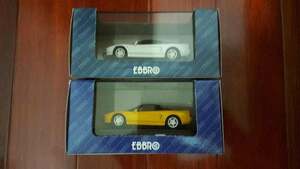 アキュラ acura ホンダ Honda NSX 1/43 エブロ ebbro タイプ R ホワイト & イエロー 1:43 セット 計2点