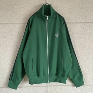 FRED PERRY フレッドペリー トラックジャージジャケット ポルトガル製 緑 グリーン M