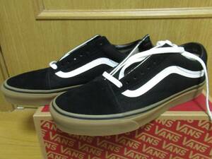 ★636 VANS バンズ 新品オールドスクール スニーカー US9 27cm 黒　OLD SKOOL