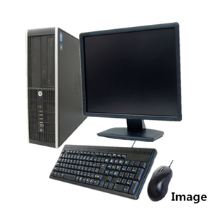 中古パソコン Windows XP Pro 32Bit搭載 19型液晶モニターセット HP Compaq シリーズ Core i5/2G/1TB/DVD-ROM