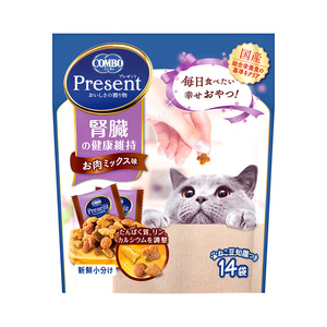 コンボ　プレゼント　キャット　おやつ　腎臓の健康維持　４２ｇ お肉ミックス味 日本ペットフード COMBO 成猫用