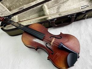 ジャンク品 SUZUKI/スズキ バイオリン ヴァイオリン 弦 ケース付 自宅保管品