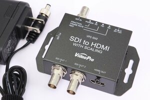 【 美品 | 動作保証 】 VideoPro SDI to HDMI コンバーター VPC-SH2 【 アップ・ダウンコンバート/フレームレート 変換対応モデル 】