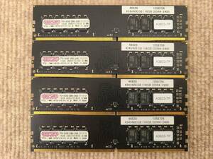 16GB 4枚セット 計64GB CENTURY MICRO DDR4-2400 PC4-19200 UDIMM Memory デスクトップ用メモリー