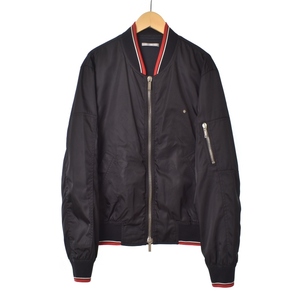 ディオールオム Dior HOMME 17AW Zip Up Bomber Jacket バッジ ジップアップ ボンバージャケット ブルゾン レッドライン 46 733C408A3962