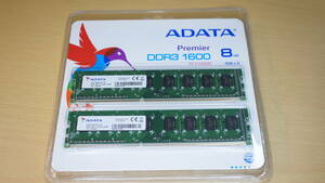 【未開封品・DDR3-1600・4GB×2枚・デュアルチャンネルキット】ADATA AD3U1600WQ11-B