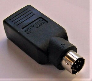 ＜■PS/2－USB変換器（ブラック） 