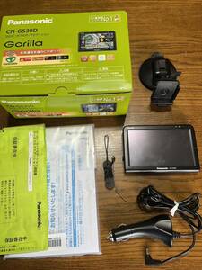 ポータブルナビ Gorilla パナソニック Panasonic カーナビ CN-G530D ワンセグ 停止　解除プラグ付き