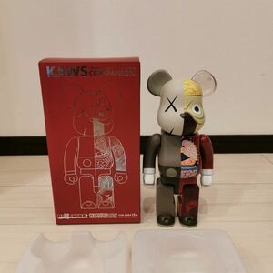 カウズ KAWS × BE＠RBRICK 400％ BROWN 箱付き