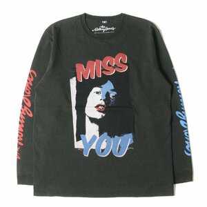 TMT ティーエムティー Tシャツ サイズ:L 21AW THE ROLLING STONES ヘビー ロングスリーブ Tシャツ L/SL TEE ブラック 黒 コラボ 長袖