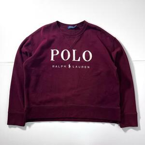 入手困難 polo ralph lauren レディース スウェット ボルドー