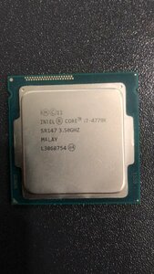 CPU インテル Intel Core I7-4770K プロセッサー 中古 動作未確認 ジャンク品 - A241