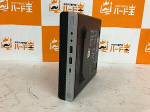 【ハード王】1円～/デスク/HP EliteDesk800G4DM35W/Corei5-8600T/8GB/ストレージ無/11788-R13
